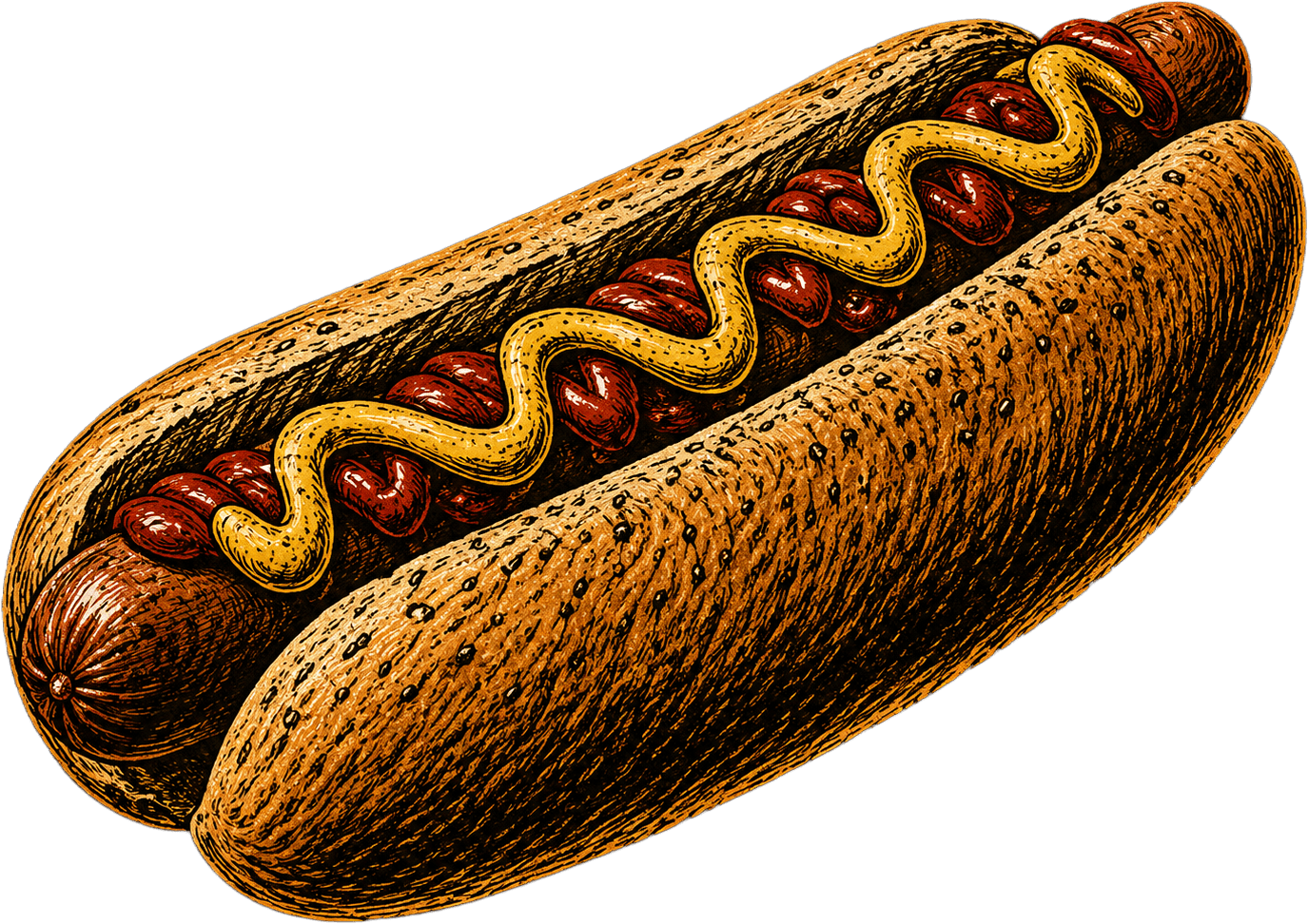 Panino con hot dog